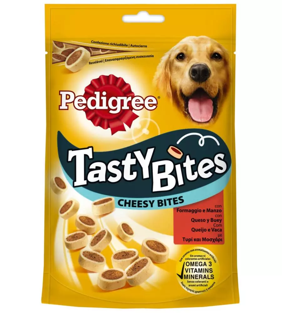 Pedigree - snack per cani tasty manzo e formaggio 140 gr